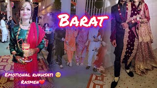 Finally Barat done  Emotional rukhsati  dhood pilai  jia and esha vlogs [upl. by Llenwahs]