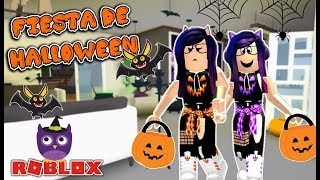 DECORANDO MI CASA DE HALLOWEEN EN BLOXBURG  CON MI GEMELA MALVADA [upl. by Tadeas]