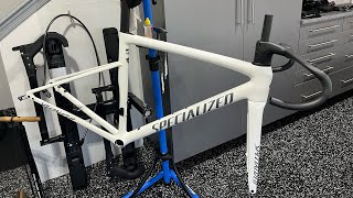 Tarmac SL8 Pro build Non Specialized Fanboy Part 1  frame weight [upl. by Otte]