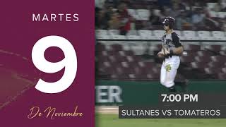 Conoce el calendario Sultanes vs Tomateros ⚾ [upl. by Ailugram]