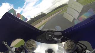 Honda NSR500 GP bike Onboard at Donington Park [upl. by Nawd]