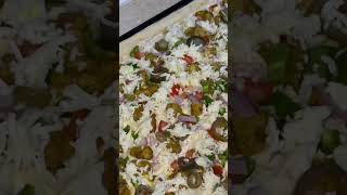 Ranch pizza with homemade ranch sauceshortsshortsfeedfoodrecipe viralshortsyoutubeshorts [upl. by Zed922]