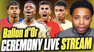 🏆 Ballon dOr 2024 LIVE  Vinicius SNUBBED Real Madrid FURIOUS  Watch Along amp Reaction [upl. by Daphene]