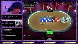 FINAL TABLE 55 DEEPSTACK  18K UT payouts poler bbz [upl. by Kerk]