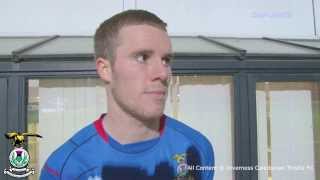 Inverness Marley Watkins post match interview v Partick Thistle 26122013 [upl. by Nonnarb638]