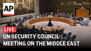 LIVE UN Security Council meeting on the Middle East [upl. by Arednaxela505]