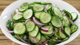 Cucumber Salad Recipe [upl. by Harelda824]