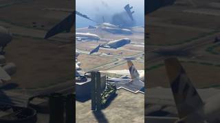 Iranian S500 missile targets airplane at Israeli airport GTAv gta5 shortsfeed [upl. by Jeuz920]