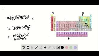 Identify the following three elements a The ground state electron configuration is b The ground s [upl. by Ruel360]