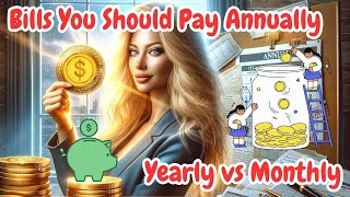 Yearly vs Monthly 10 Bills You Should Pay Annually [upl. by Tenahs]