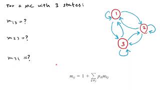 Markov Chains  Mean First Passage Times [upl. by Araiek]