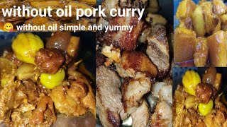 pork without cooking oil amp without masala amp pork boil recipe amp the best way to make pork belly [upl. by Blatt]