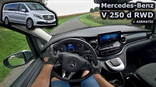 2021 MercedesBenz V 250 d RWD  POV test drive  DrivingCars [upl. by Vivle]