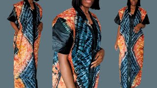 How To Cut amp Sew This Trendy Bubu Kaftan Dress [upl. by Ydneh]