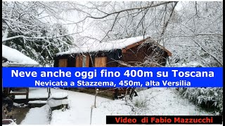 Nevicata spettacolare oggi 7 gennaio in Alta Versilia [upl. by Flanigan484]