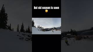 Bike park is closed but ski season is near￼￼ sendygear mtb skiing [upl. by Iv]