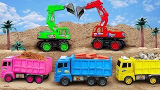 🚜Police Car JCB Excavator Construction Vehicles Catch Thief JI ANIMACY Tv [upl. by Nylhsa114]