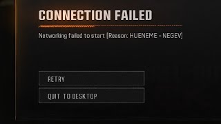 Fix CONNECTION FAILED  Networking Failed To Start HUENEME NEGEV Error In Black Ops 6 on PS5 [upl. by Naujud]