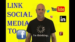 Facebook Tutorial How To Add Your Social Media Links To Your Facebook Homepage [upl. by Ayekal]