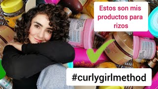 ¡ESTOS SON MIS PRODUCTOS PARA RIZOS MétodoCurlyGirl [upl. by Dinesh]