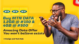 New MTN Data Cheat  How to get MTN 12GB For 150 and 4GB for 500  Cheapest Data Trick [upl. by Besnard718]