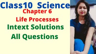 Class10 Science Chapter 6 Life Process Intext Solutions all Pages [upl. by Airekahs]