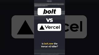 Is Boltnew the Vercel v0 Killer vercel nocode aicoding [upl. by Erreip329]