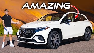 The most luxurious Mercedes EQS SUV review [upl. by Bab]