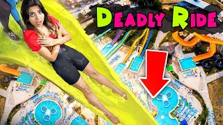 Riding the Worlds Most Scariest Water Slides in THAILAND [upl. by Meraree]