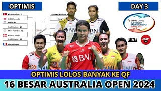 JADWAL DAN DRAW 16 BESAR AUSTRALIAN OPEN 2024MASIH OPTIMIS DI BABAK KEDUA australianopen2024 [upl. by Tebazile]