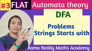 JNTUH  FLAT  Deterministic Finite Automata StingsStartswith DFA Problems Rama Reddy MathsAcademy [upl. by Sonaj]