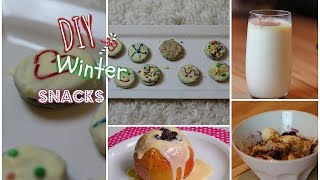 DIY WINTER SNACKS amp DRINKS QUICK AND EASY ♡ 23DAYSOFCHRISTMAS [upl. by Adnik]