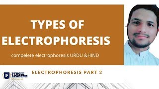 TYPES OF ELECTROPHORESIS II complete electrophoresis Part 2 [upl. by Wyon]