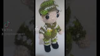 tejidosalmavero tejidosacrochet amigurumi soldado 😁😎👌🏼 [upl. by Nahtanha]