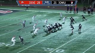 Denison vs Ohio Wesleyan Highlights  D3 2021 Spring College Football Highlights [upl. by Ainollopa]