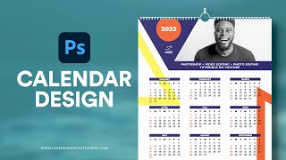 How to Design a 2022 Calendar in Photoshop  How to Use Adobe Photoshop Part 19 [upl. by De Witt]