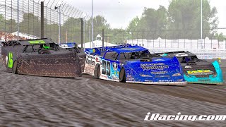 iRacing Dirt Super Late Models at Knoxville [upl. by Crysta]