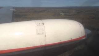 Bearskin Airlines Fairchild Metro 23 Timmins to Rouyn Noranda  Window View [upl. by Nosydam]