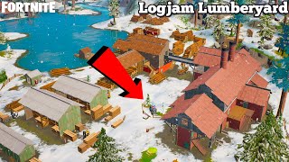 NEW LOGJAM LUMBERYARD LOCATION GAMEPLAY  FORTNITE LOOTING GUIDE [upl. by Tilford]