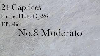 TBöhm24 Caprices For FLUTE No8 Moderato [upl. by Krid]