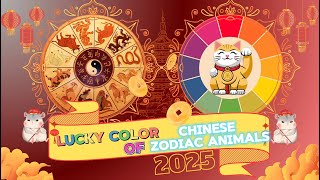 Lucky Color Of Each Chinese Animal Zodiac In The Year 2025 🎨 [upl. by Washburn625]