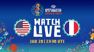 SEMIFINALS  USA v France  Full Basketball Game  FIBA U17 Womens Basketball World Cup 2024 [upl. by Doughty]