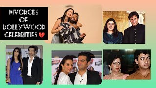 The Divorces of Bollywood Celebrities💔 divorce bollywoodcouples celebrities trending video [upl. by Yoho735]