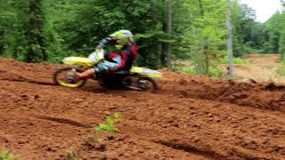 RAW  Weston Peick Wrings Out Suzuki RM125 TwoStroke [upl. by Auqkinahs]