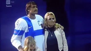 Teemu Selänne  Puhe ja paidan jäädytys 8 [upl. by Adnilec]