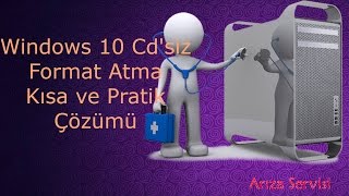 Windows 10 cdsiz format atma kısa ve pratik çözümü [upl. by Selassie495]