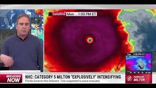 Hurricane Milton Explosively Intensifies in Gulf of Mexico to Category 5 Storm [upl. by Durand]