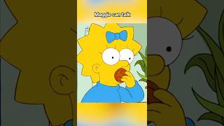 Maggie can talk thesimpsons simpsons cartoon funny homersimpson [upl. by Harmaning424]