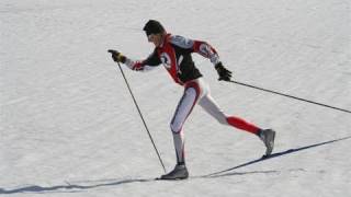 Cross or X Country Skiing Basics of Diagonal Stride [upl. by Ury620]