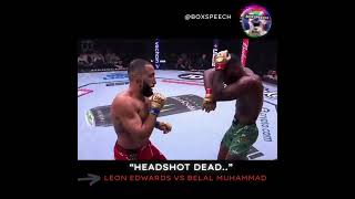 quotHead Shot Deadquot  Belal Muhammad Edit belalmuhammad leonedwards [upl. by Airod]